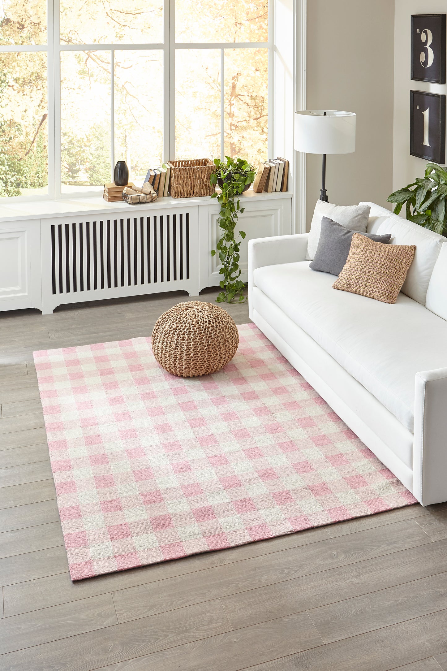 Momeni Geo Pink Contemporary