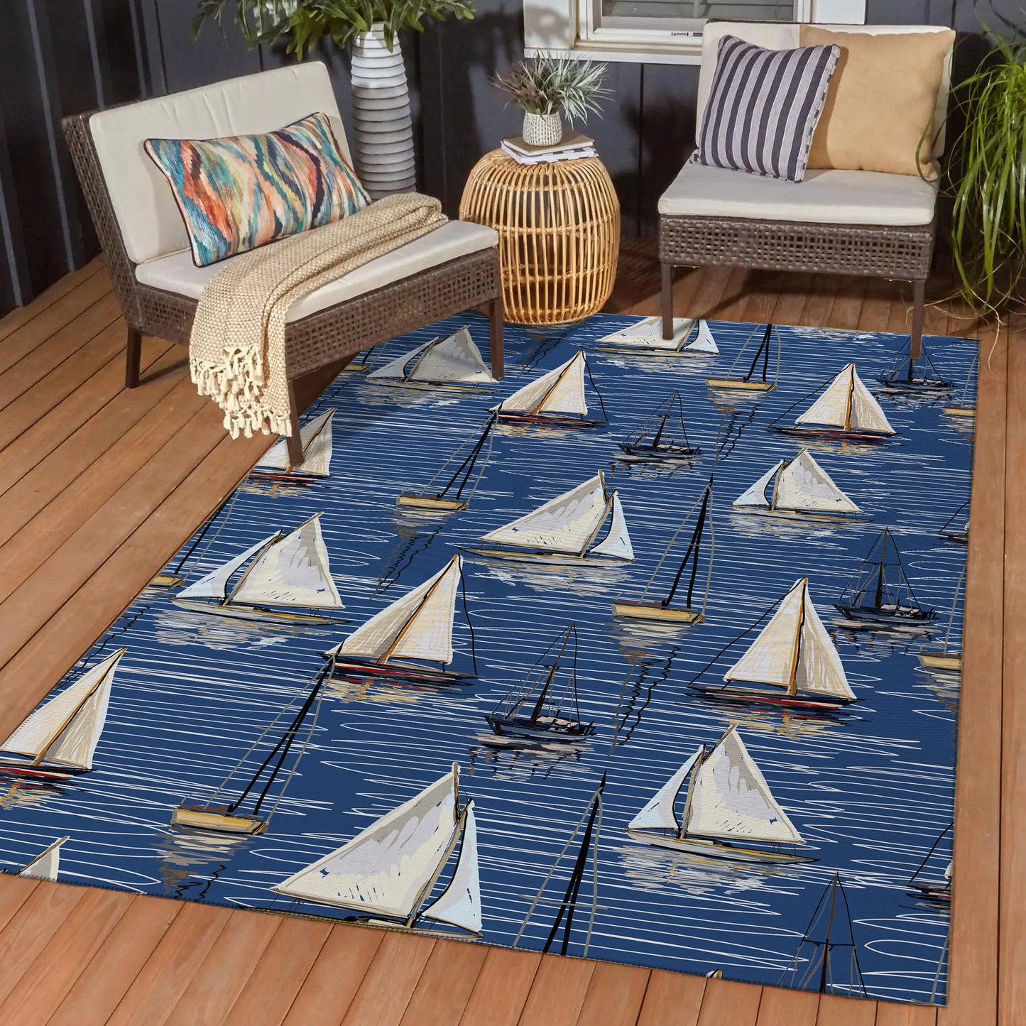 Dalyn Rugs Harbor Navy Coastal