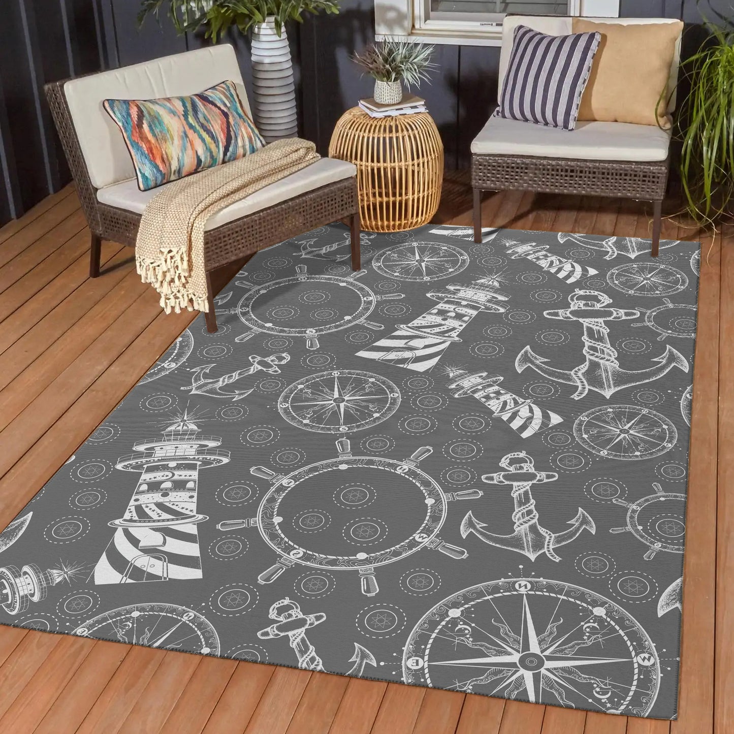 Dalyn Rugs Harbor Gray Coastal
