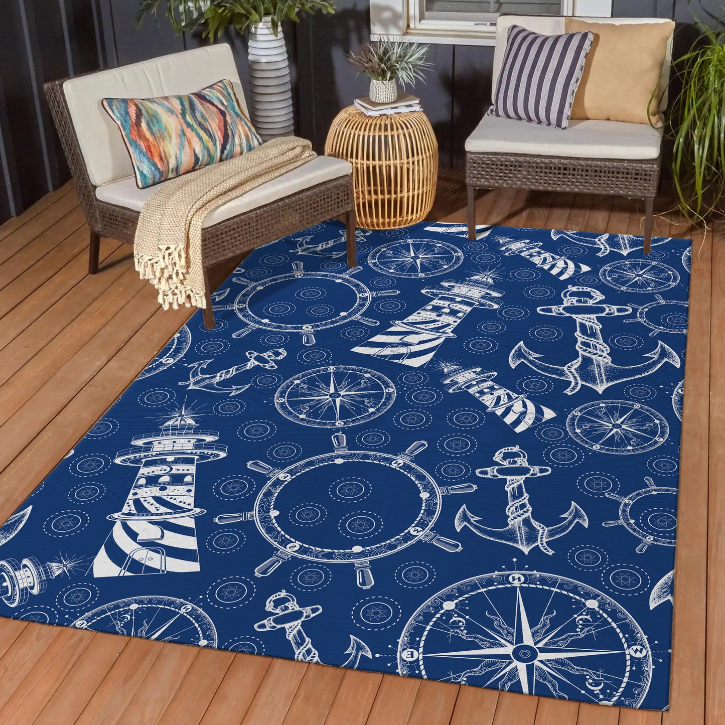 Dalyn Rugs Harbor Navy Coastal