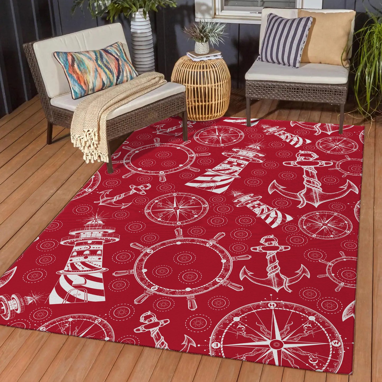 Dalyn Rugs Harbor Red Coastal