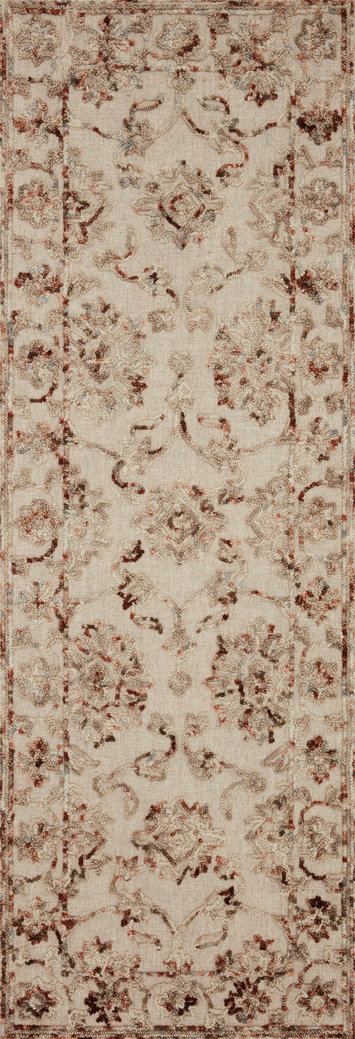 Loloi Halle Taupe Rust Traditional