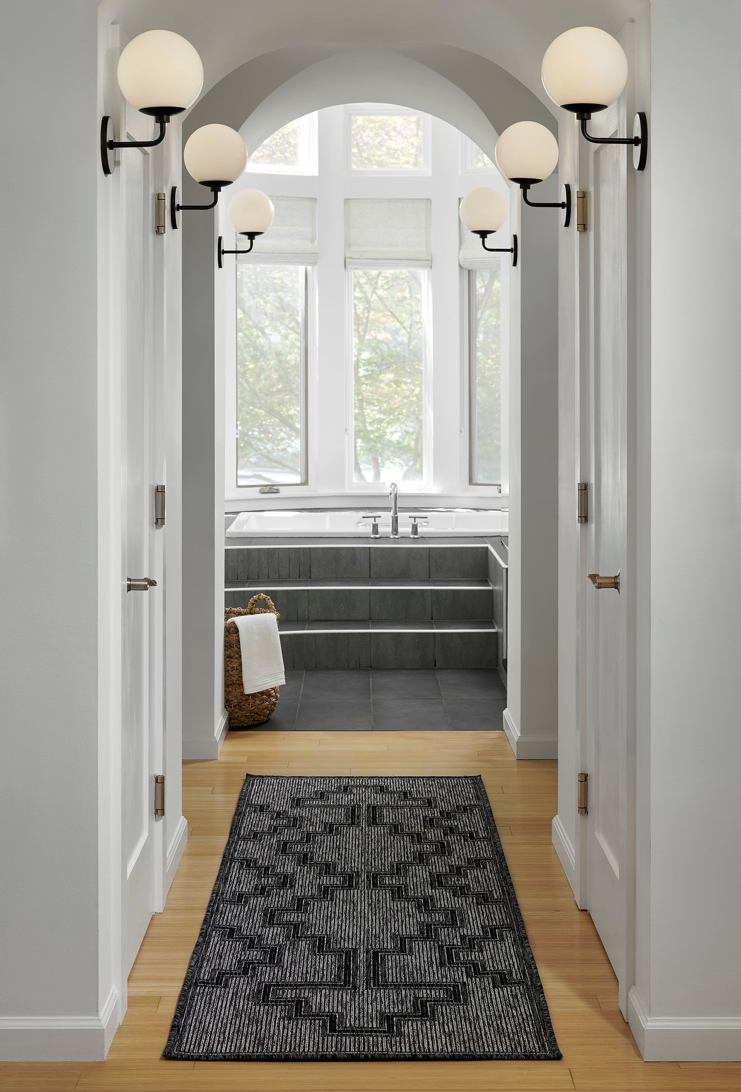 Momeni Hampton Charcoal Transitional