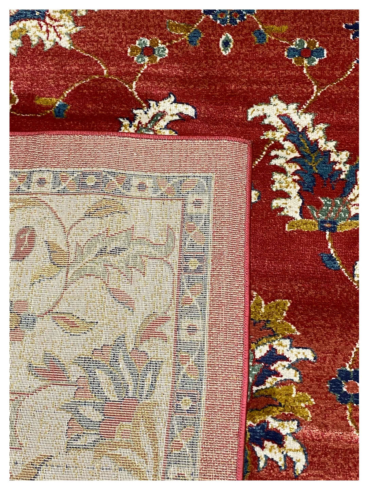 Artisan Laila HE220 Dk.Rose Cream Traditiional Machinemade Rug