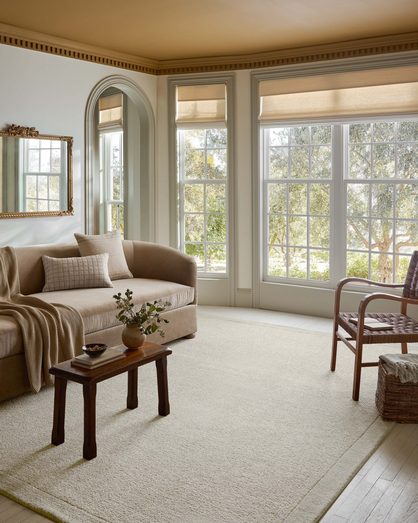 Magnolia Home by Joanna Gaines x Loloi Henley Ivory Silver Contemporary