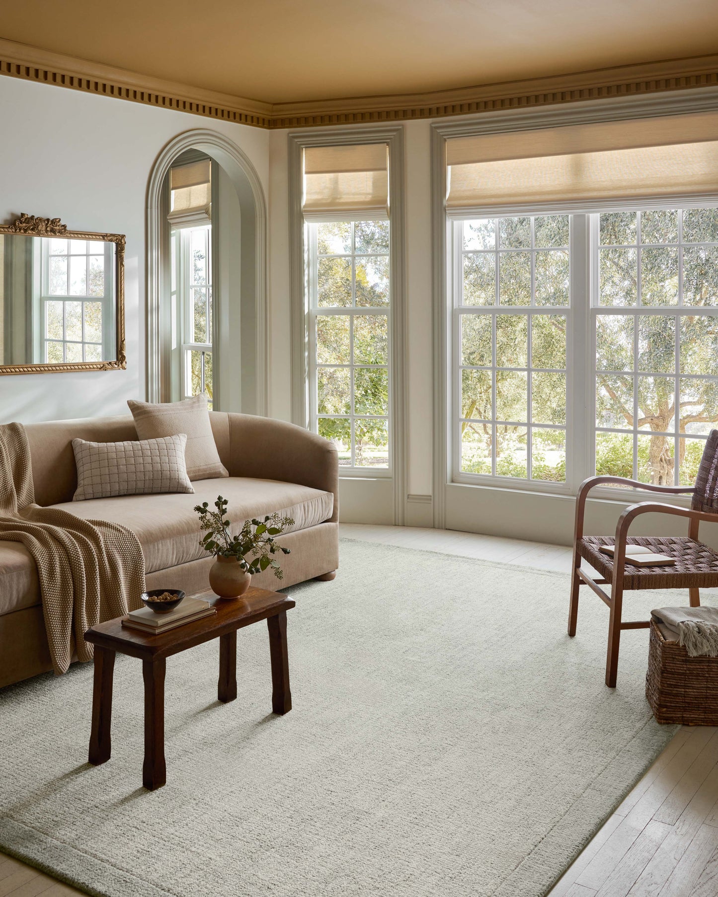 Magnolia Home by Joanna Gaines x Loloi Henley Ivory Spa Contemporary