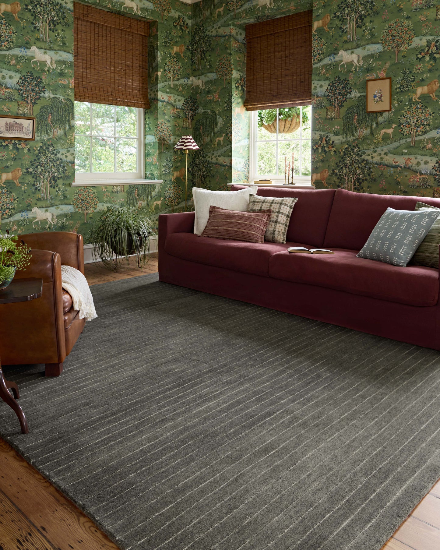 Chris Loves Julia x Loloi Henry Charcoal Ivory Contemporary