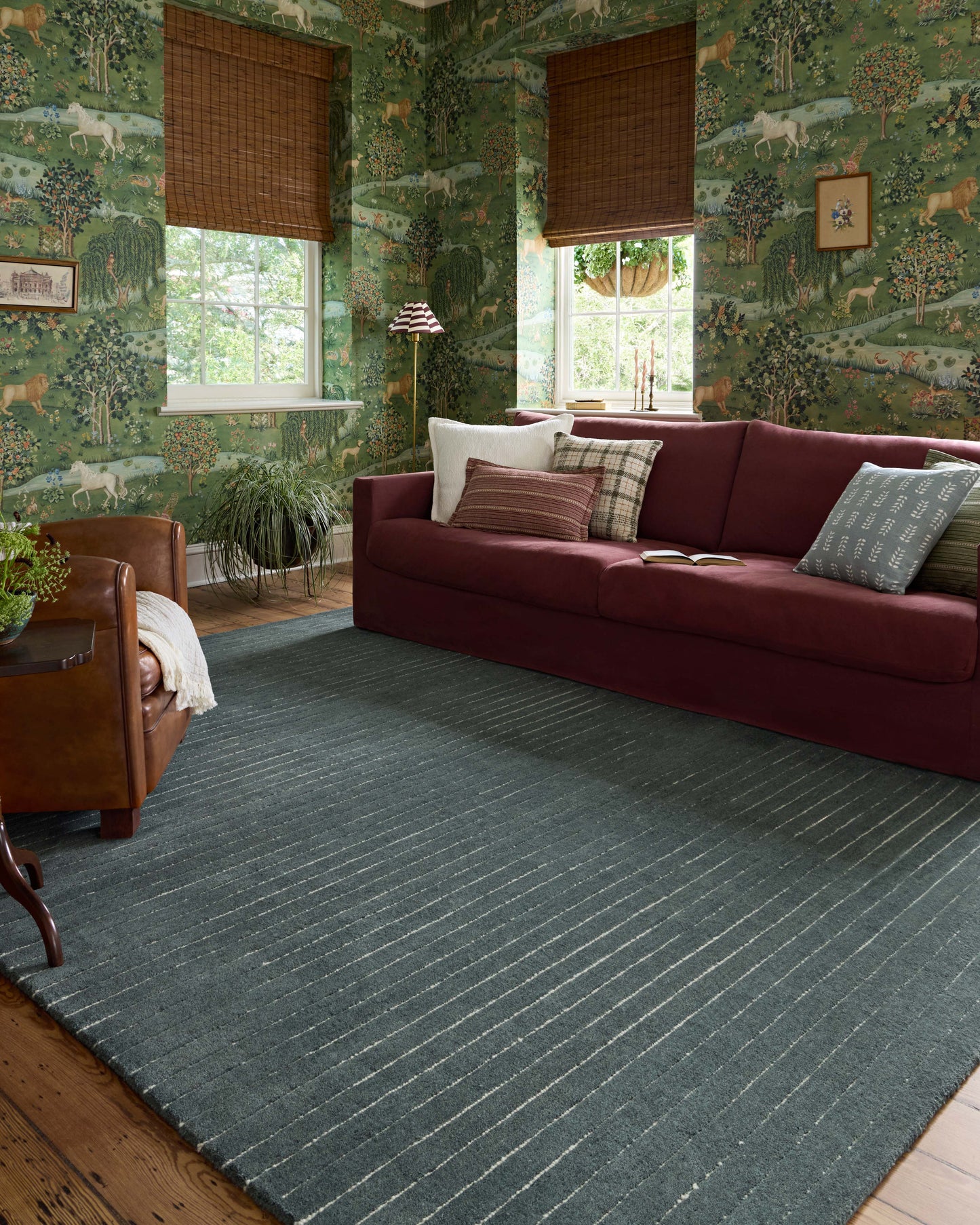 Chris Loves Julia x Loloi Henry Denim Ivory Contemporary