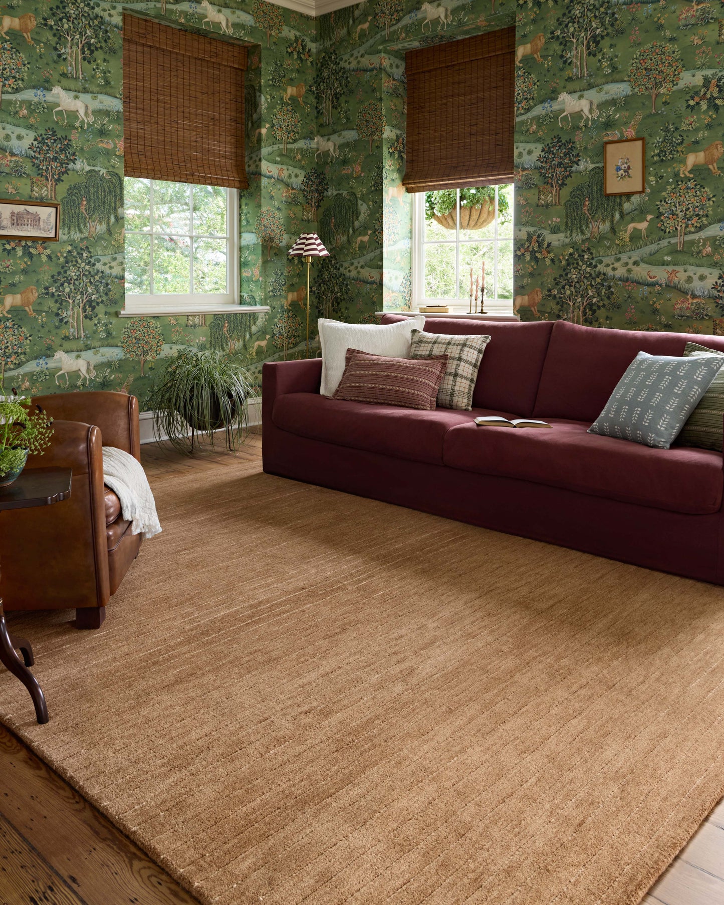 Chris Loves Julia x Loloi Henry Rust Natural Contemporary