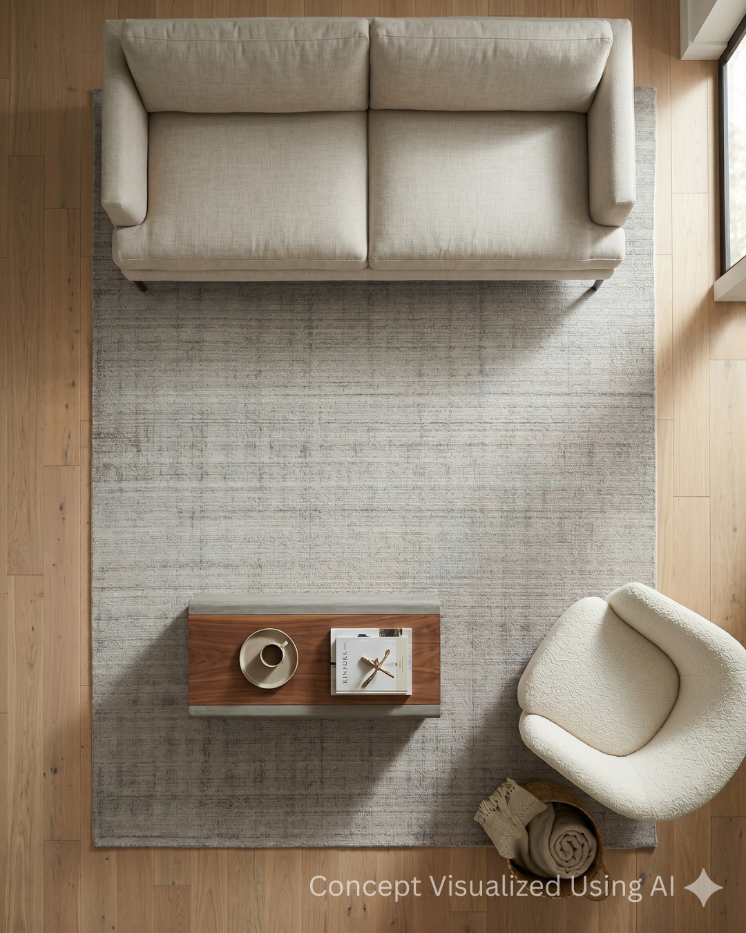 Artisan Texere Beige Transitional Woven Rug