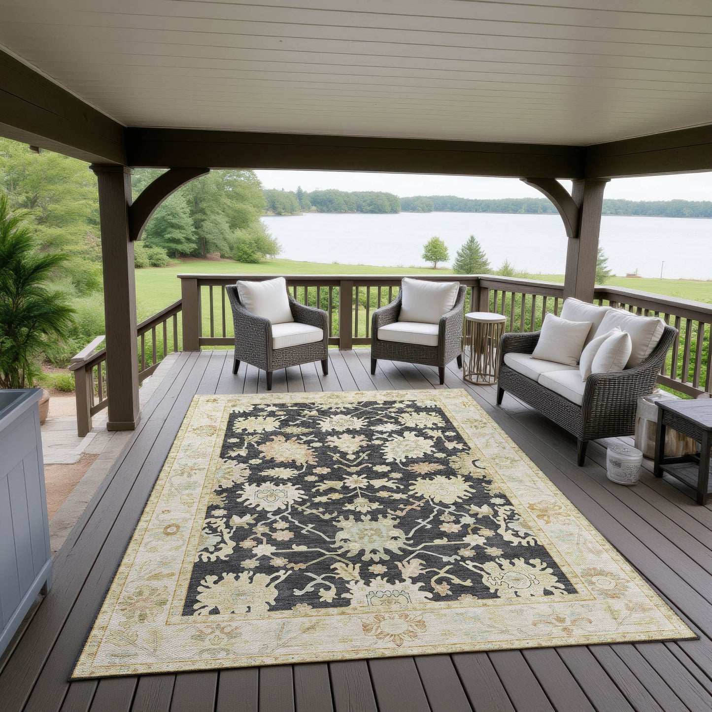 Dalyn Rugs Hatay Black traditional