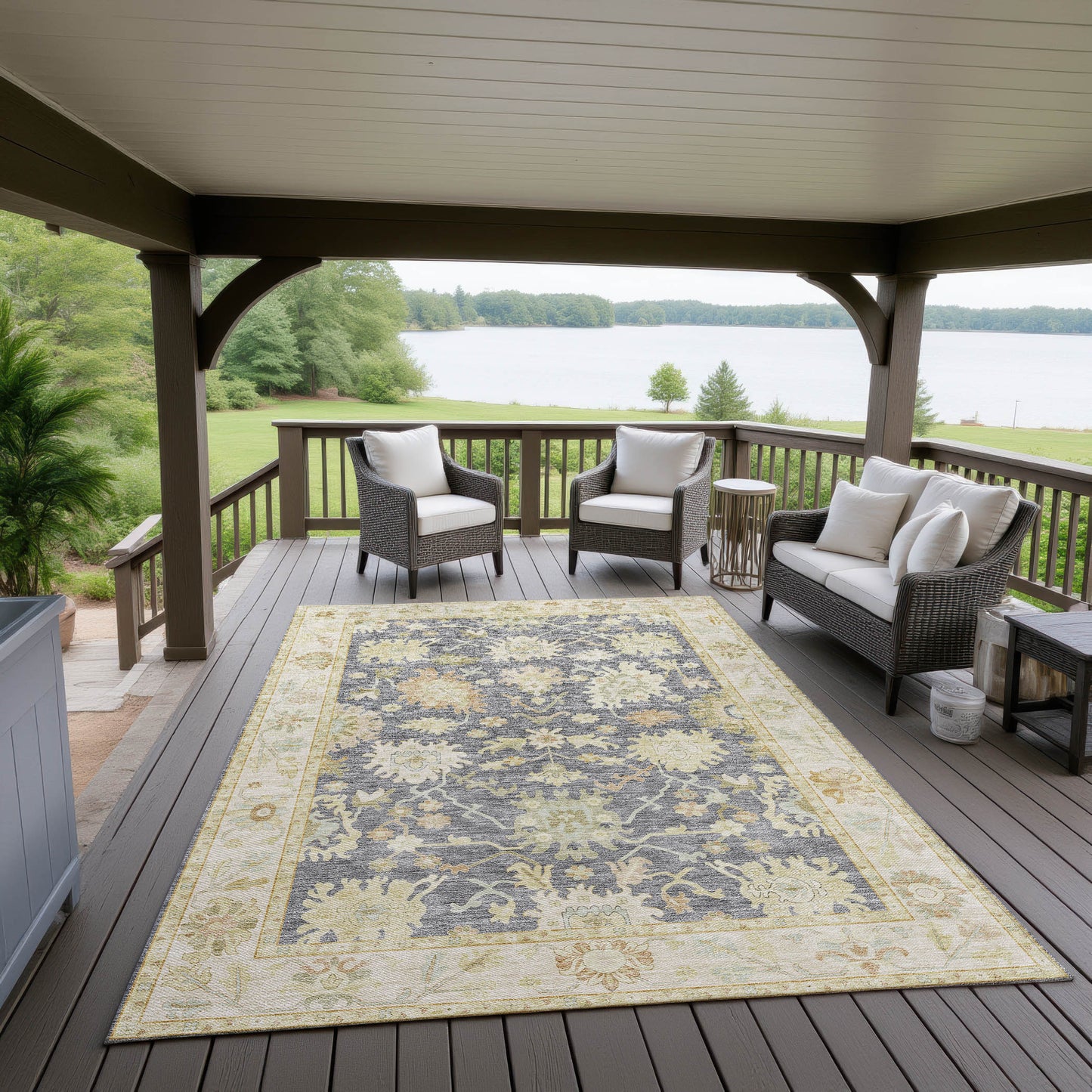 Dalyn Rugs Hatay Gray traditional