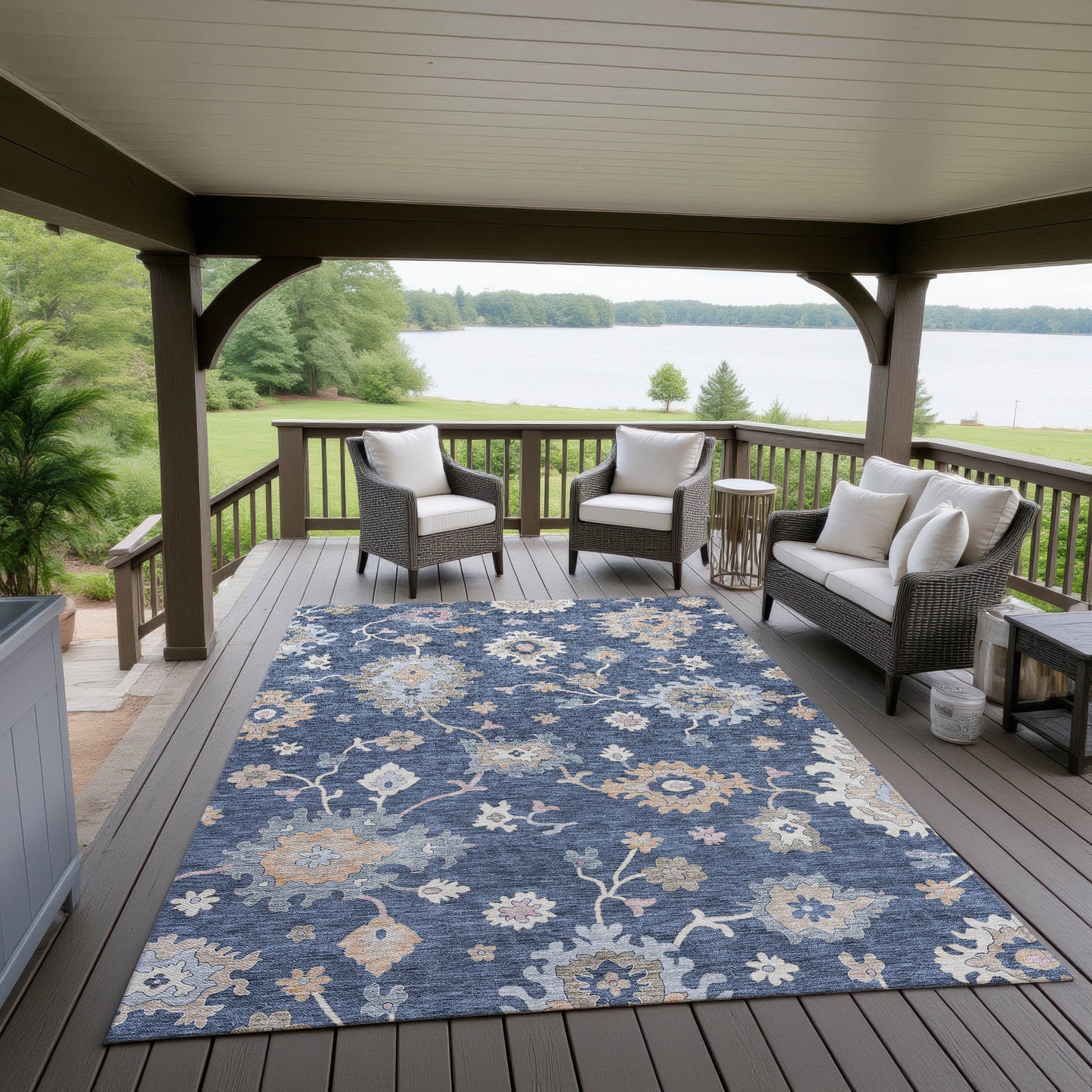 Dalyn Rugs Hatay Navy traditional