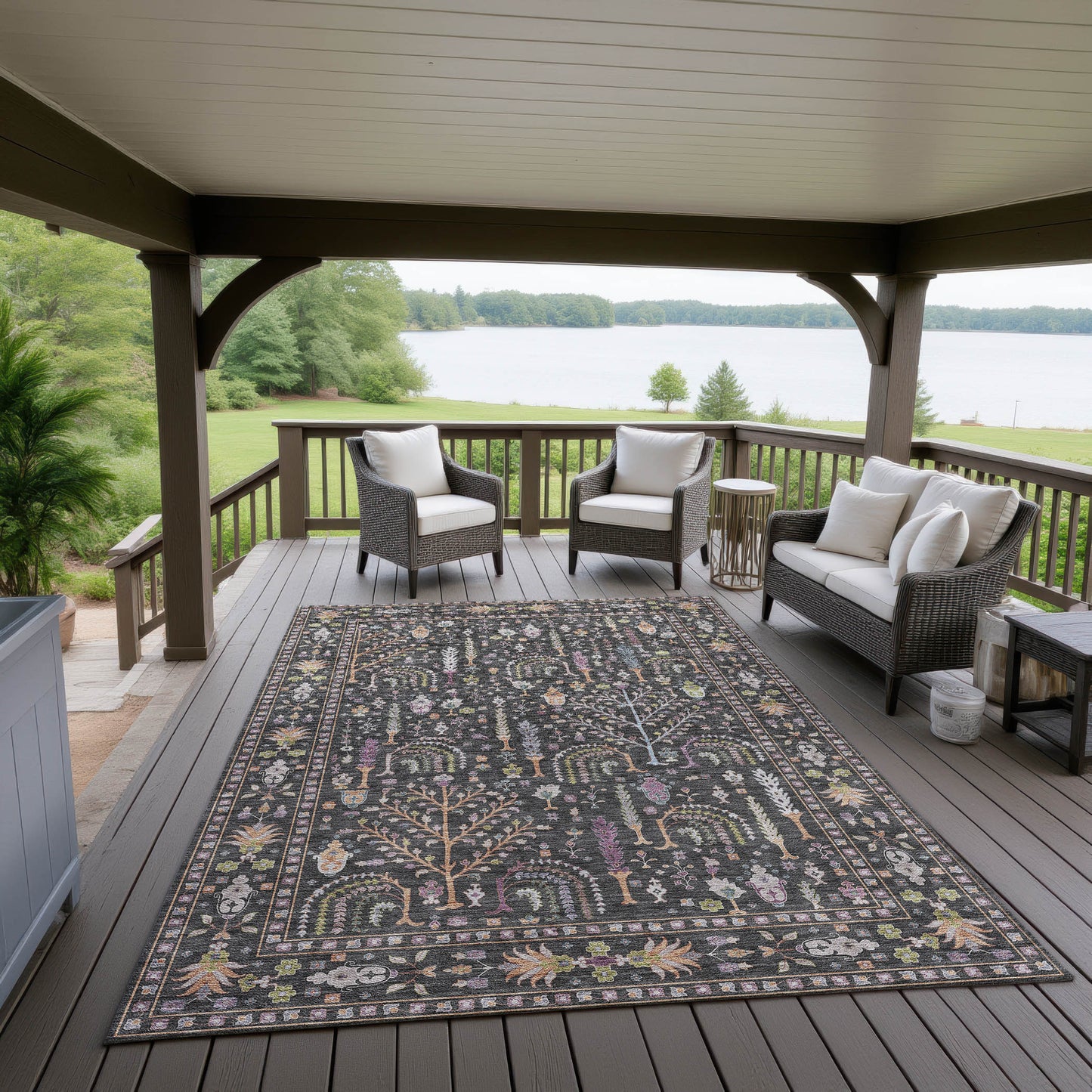 Dalyn Rugs Hatay Black traditional