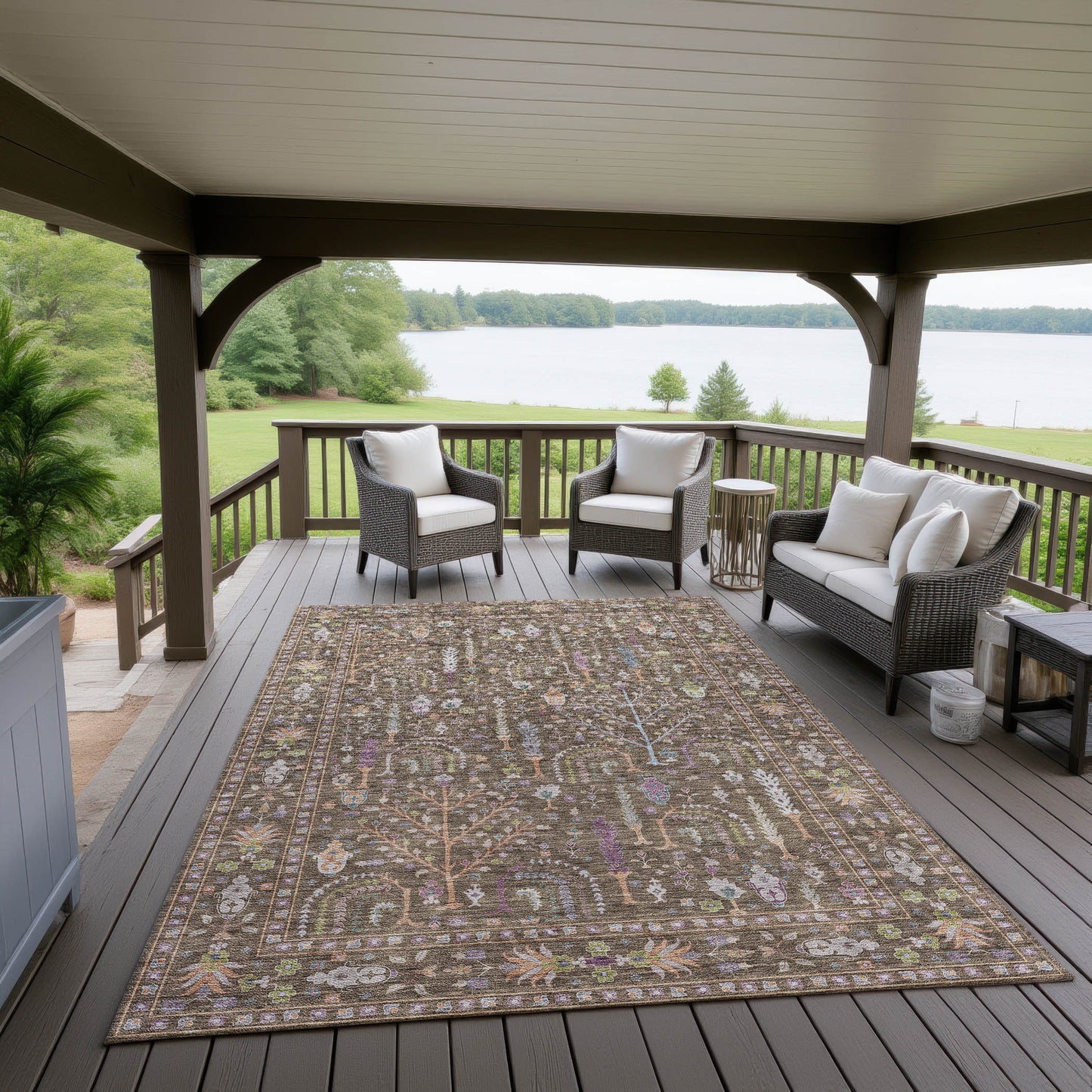 Dalyn Rugs Hatay Brown traditional