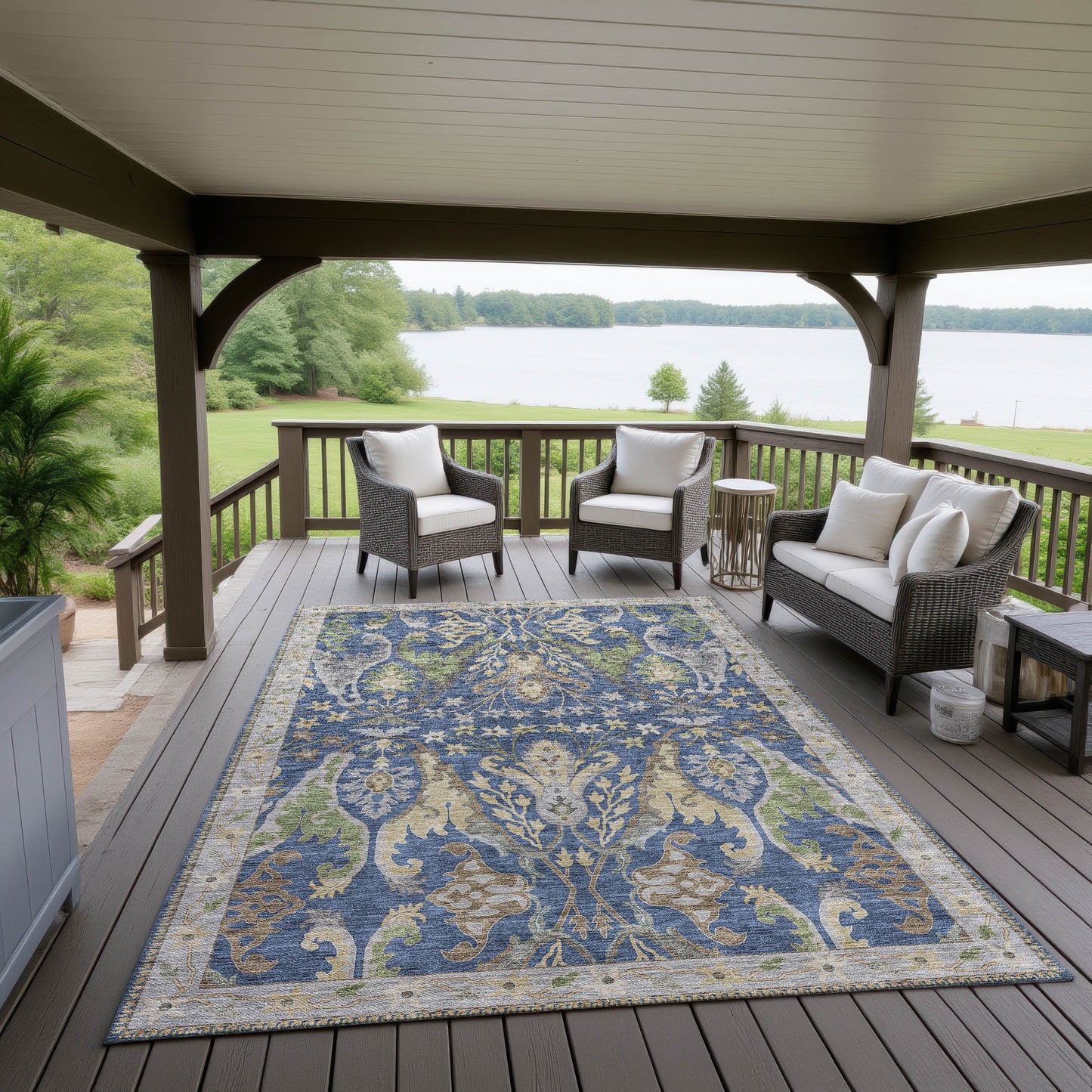 Dalyn Rugs Hatay Navy traditional