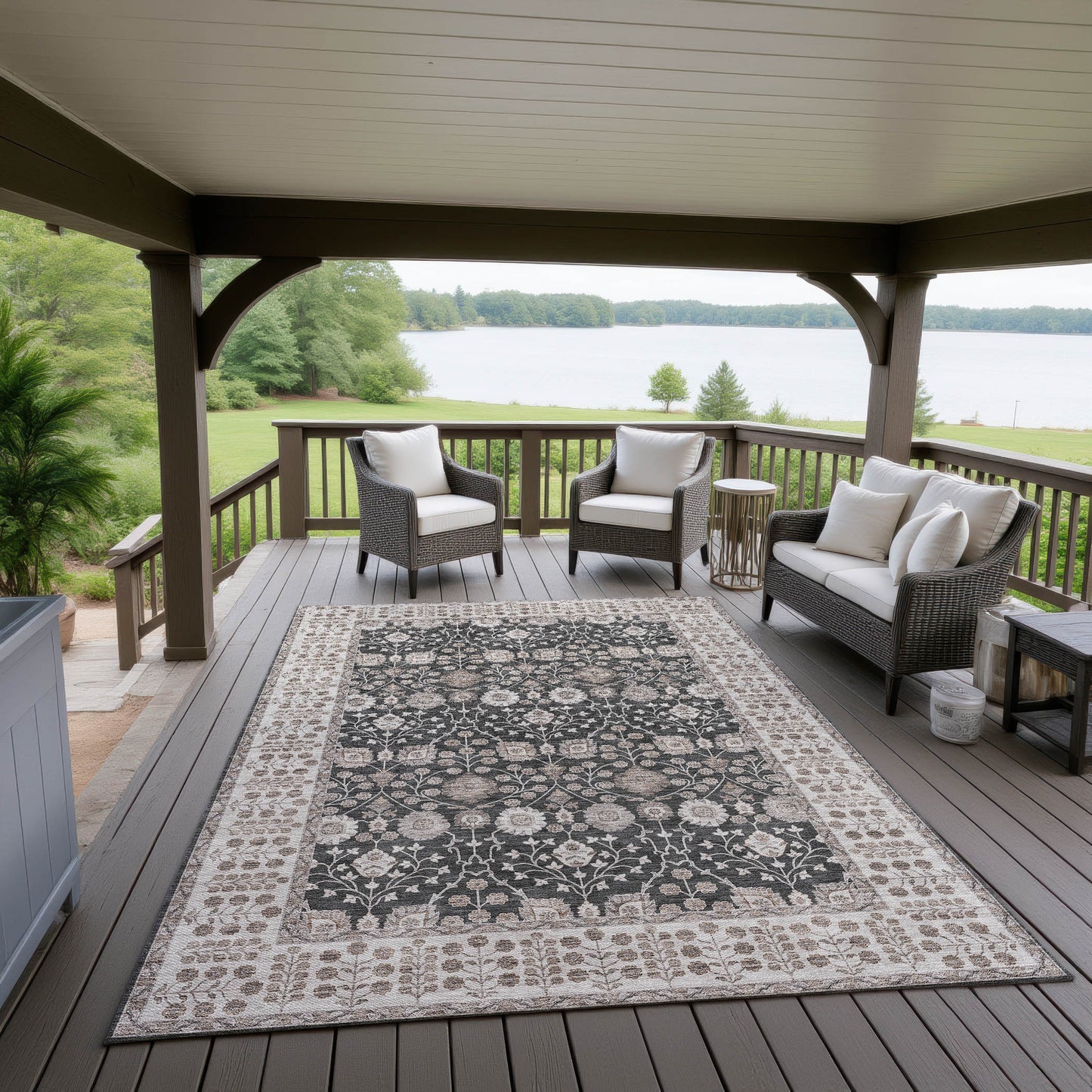 Dalyn Rugs Hatay Black traditional
