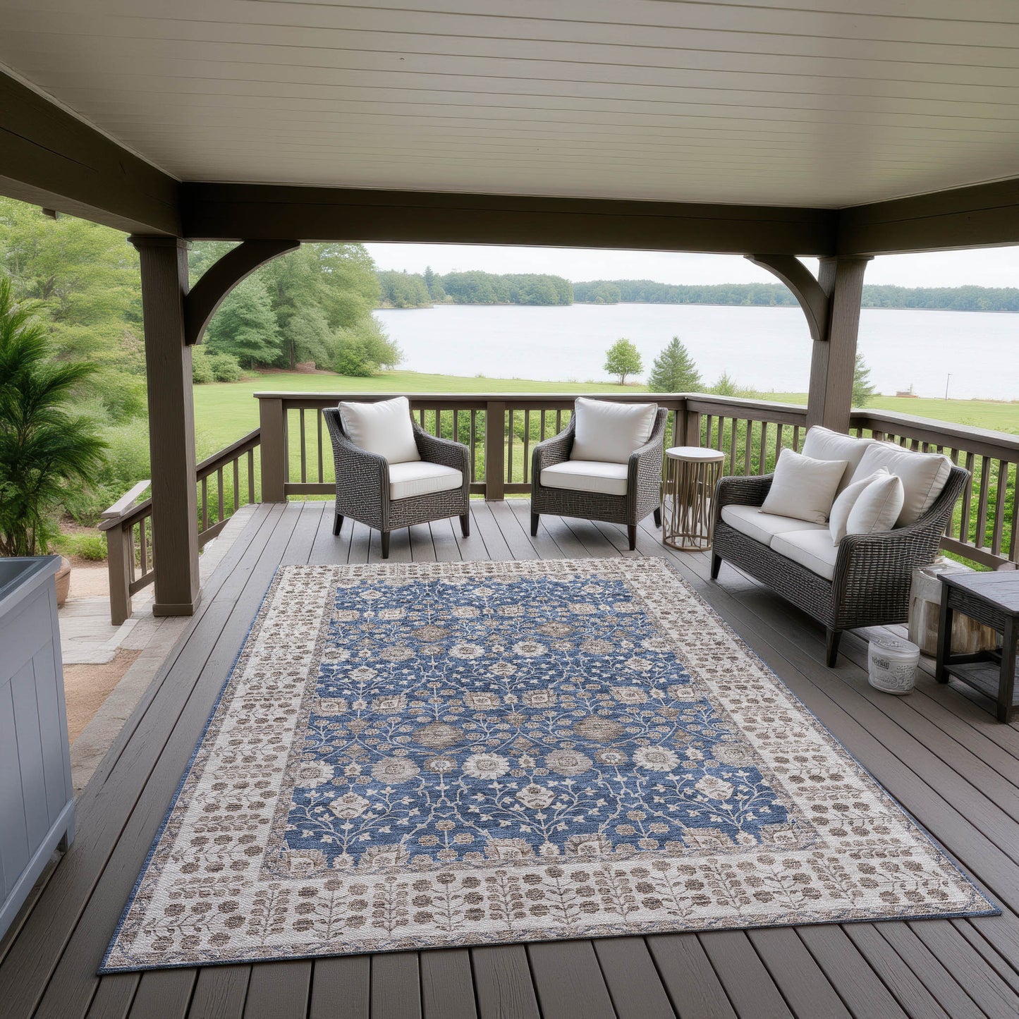 Dalyn Rugs Hatay Navy traditional