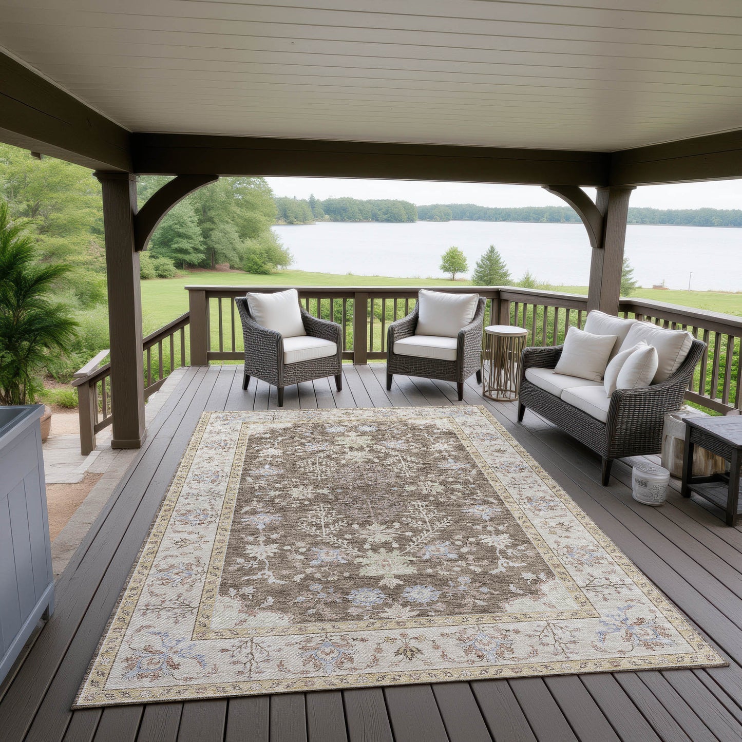 Dalyn Rugs Hatay Brown traditional