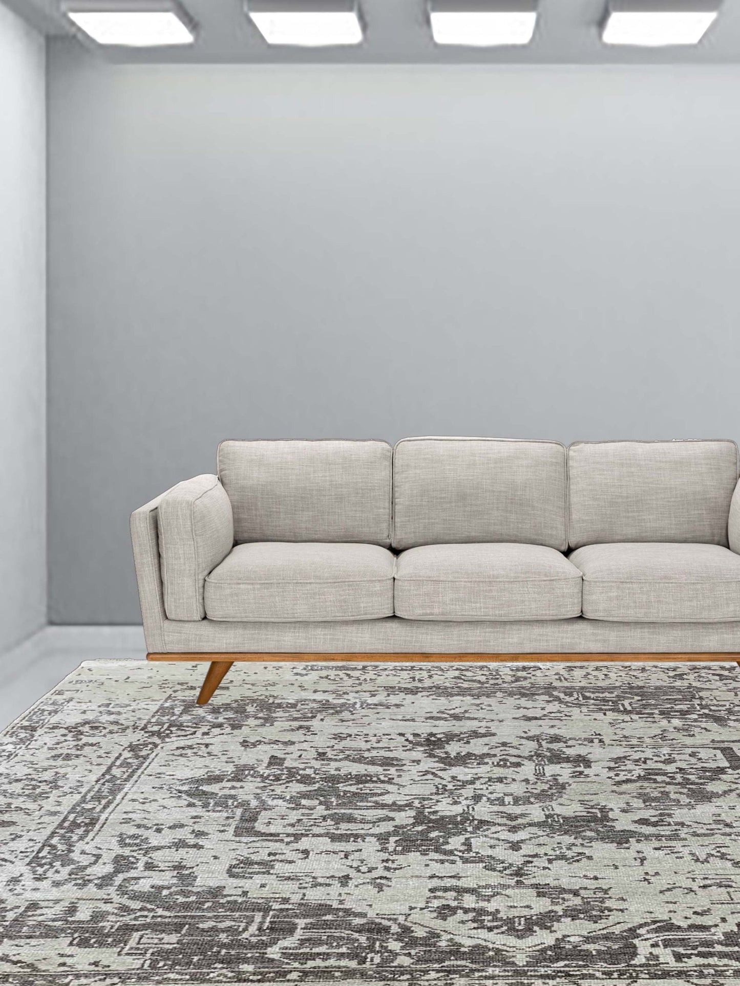 Artisan Emma Beige Transitional Knotted Rug - Rugs - Artisan - Atlanta Designer Rugs