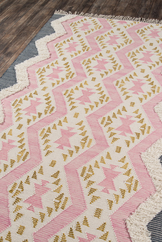 Novogratz Indio Pink Contemporary