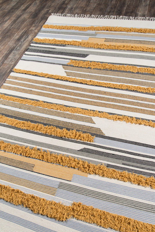 Novogratz Indio Mustard Contemporary
