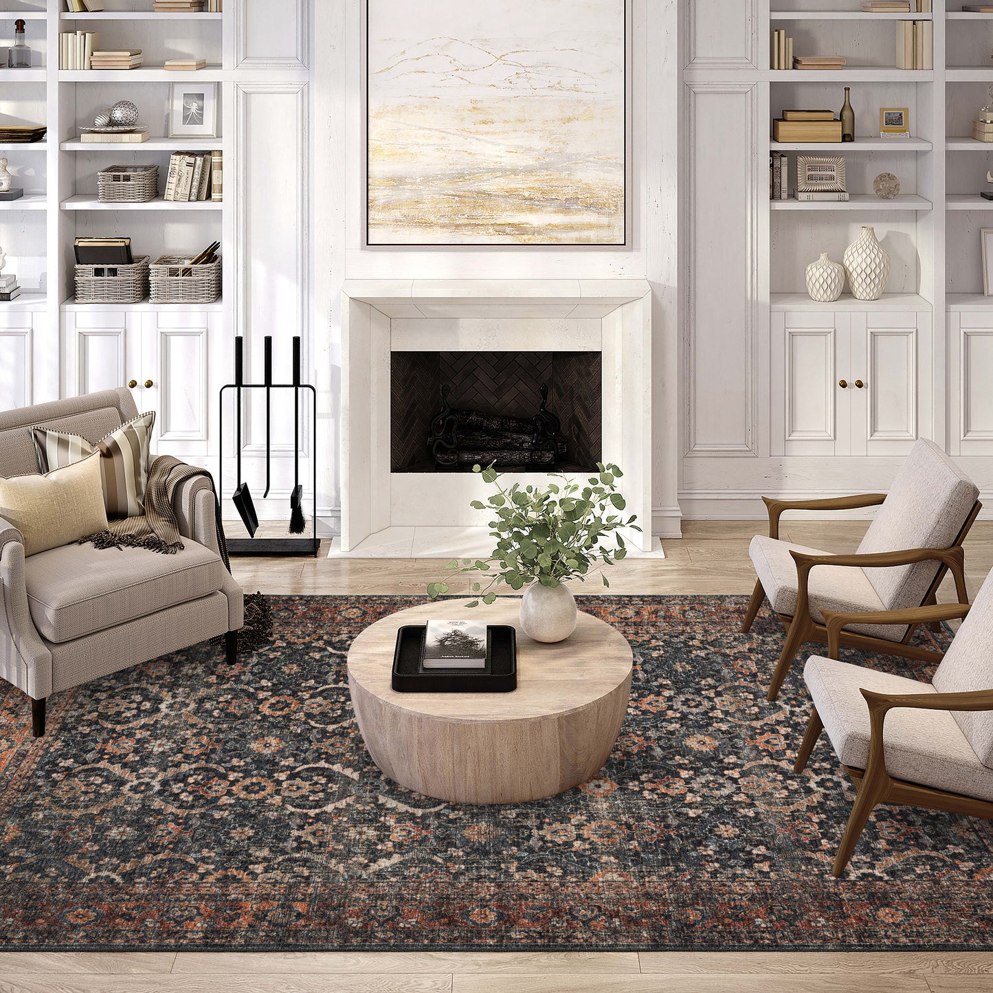 Dalyn Rugs Jericho Charcoal Traditional