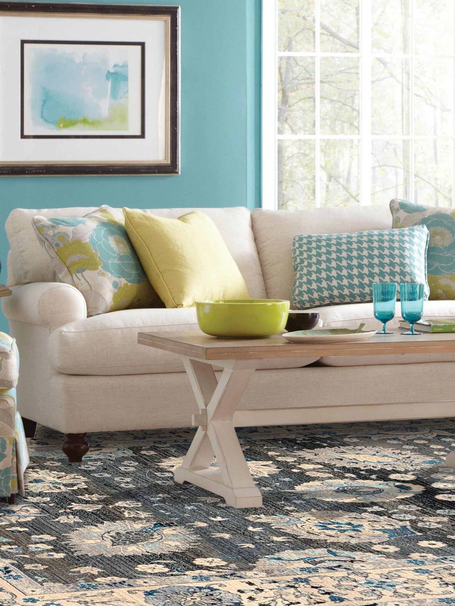 Artisan Kate Charcoal Multi Transitional Machinemade Rug - Rugs - Artisan - Atlanta Designer Rugs