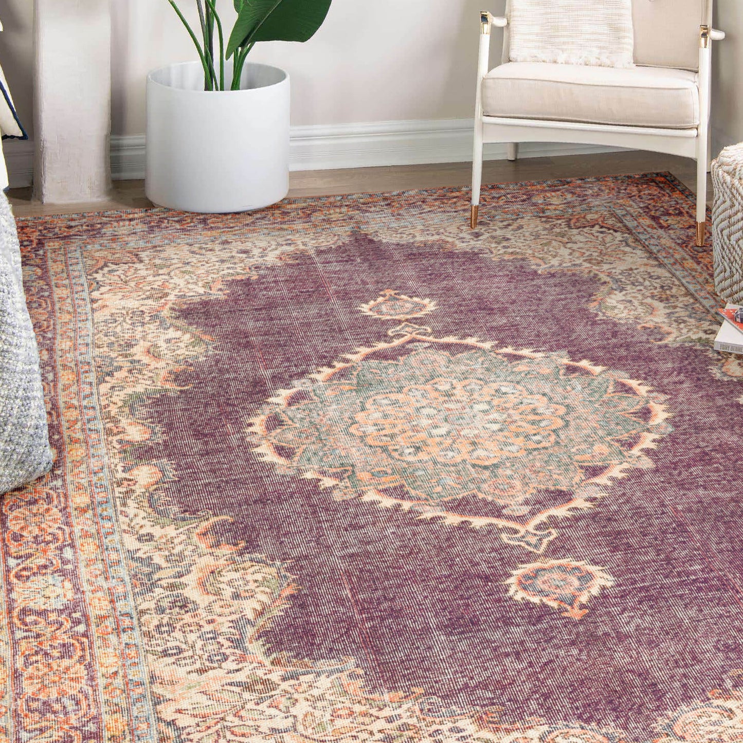 Dalyn Rugs Kars Eggplant Traditional