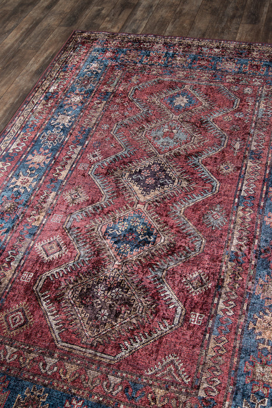 Momeni Karachi Burgundy Traditional