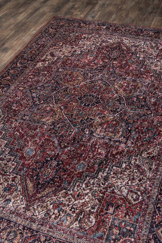 Momeni Karachi Burgundy Traditional
