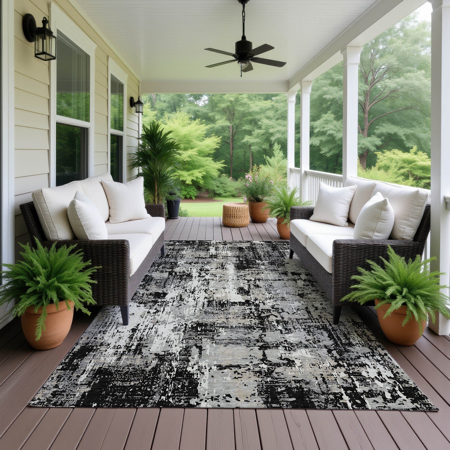 Dalyn Rugs Kochi Black Transitional