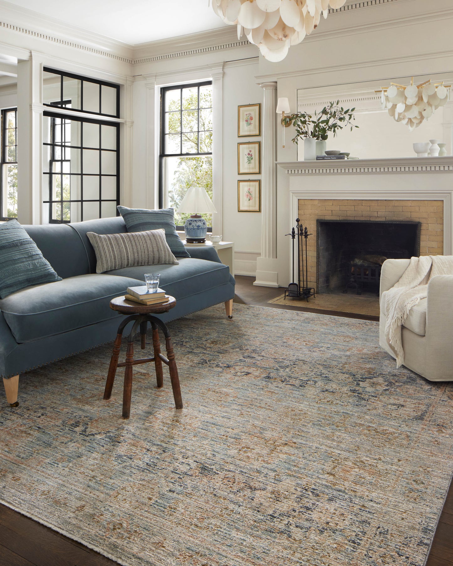 Jean Stoffer x Loloi Katherine Ocean Coral Traditional
