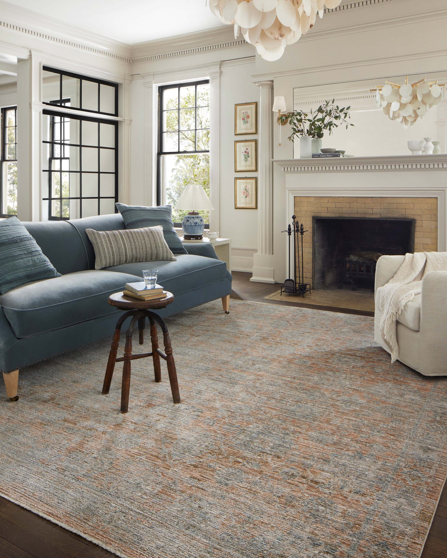 Jean Stoffer x Loloi Katherine Terracotta Smoke Traditional