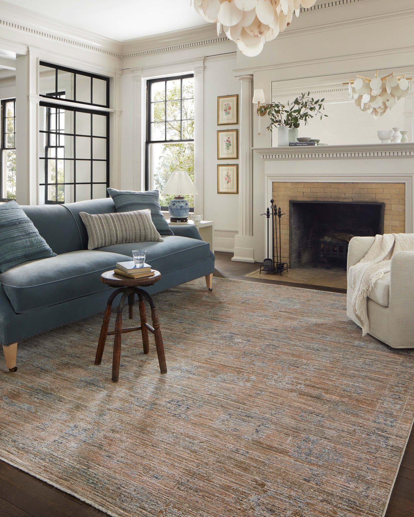 Jean Stoffer x Loloi Katherine Copper Steel Traditional