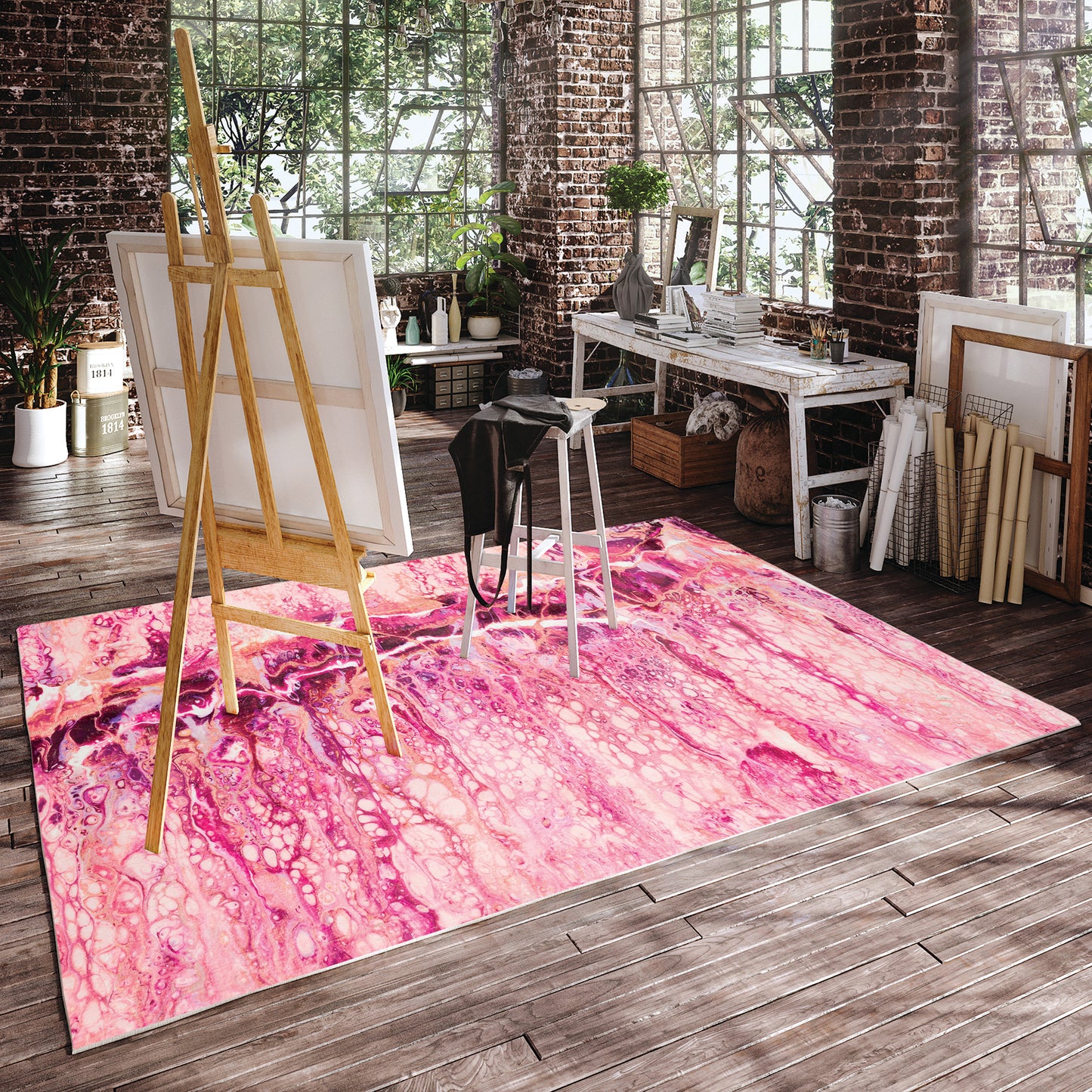 Dalyn Rugs Kikiamo Flamingo Contemporary