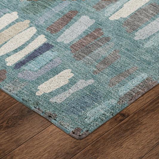 Dalyn Rugs Kenner Teal Transitional