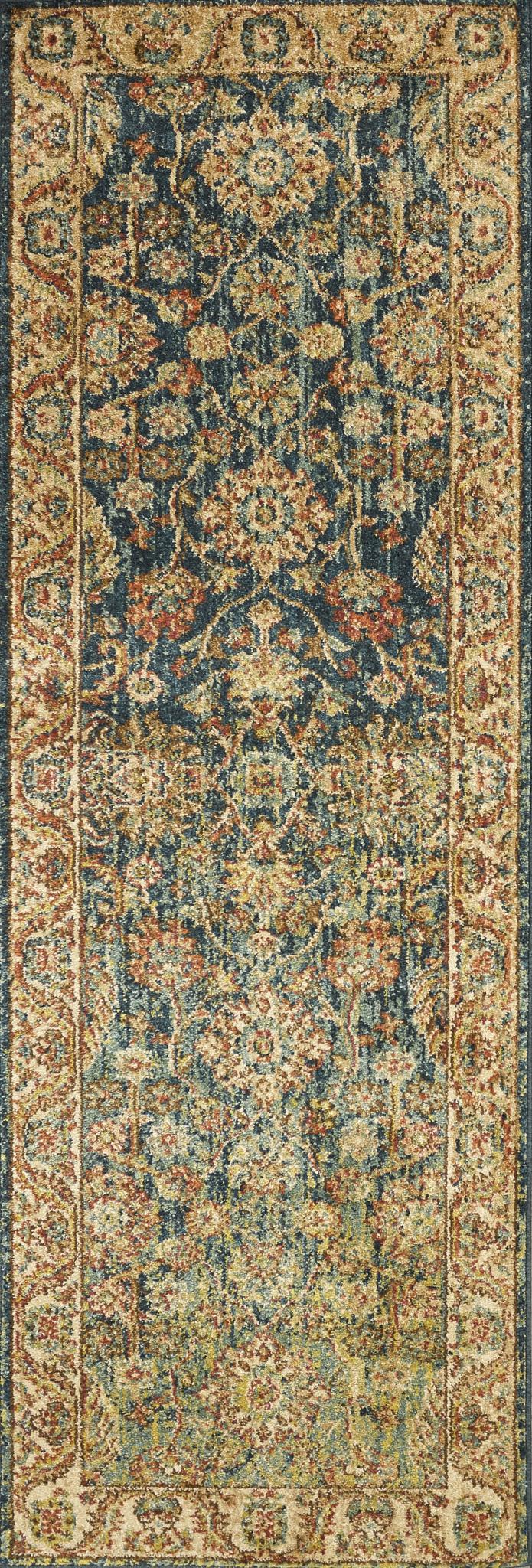 Kas Casablanca 4402 Teal Sand Traditional Machine-woven Rug