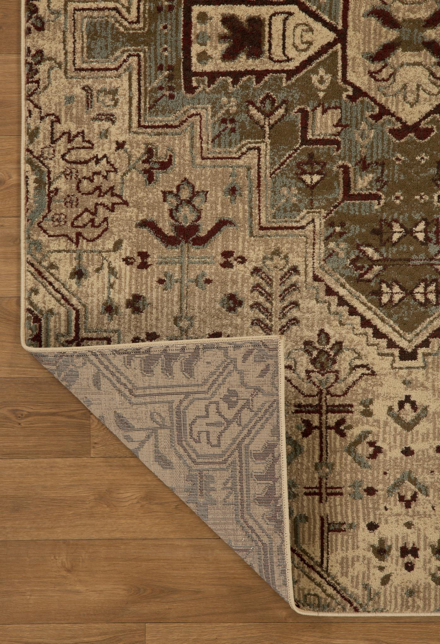 Kas Heritage 9374 Ivory Blue Transitional Machine Woven Rug