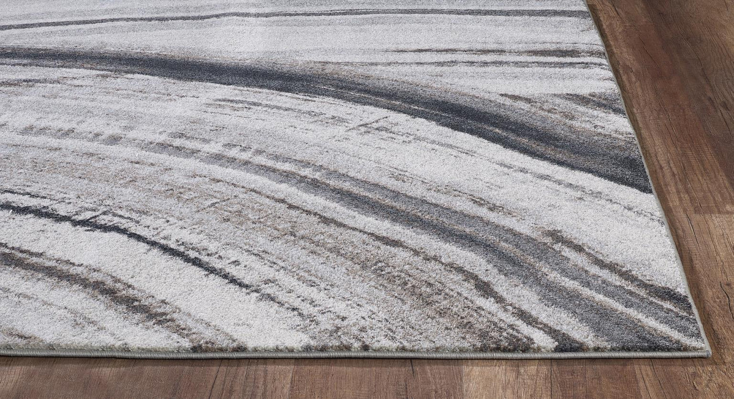 Kas Illusions 6218 Ivory Grey Transitional Machine Woven Rug