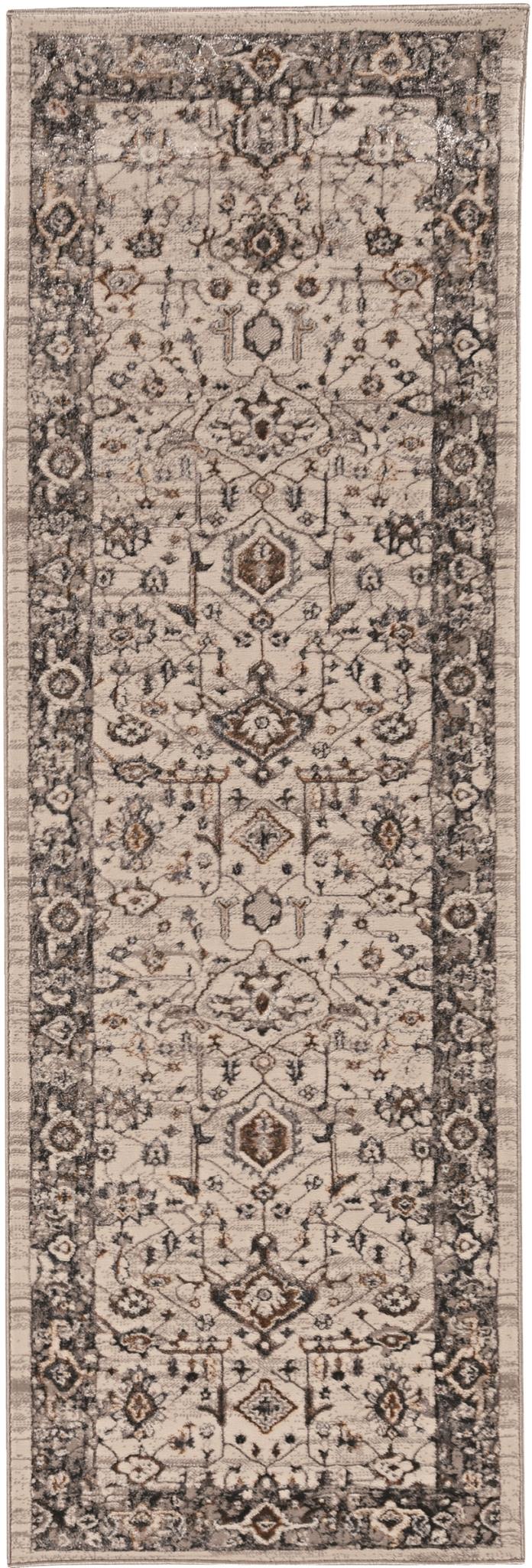 Kas Inspire 7500 Ivory Grey Transitional Machine Woven Rug
