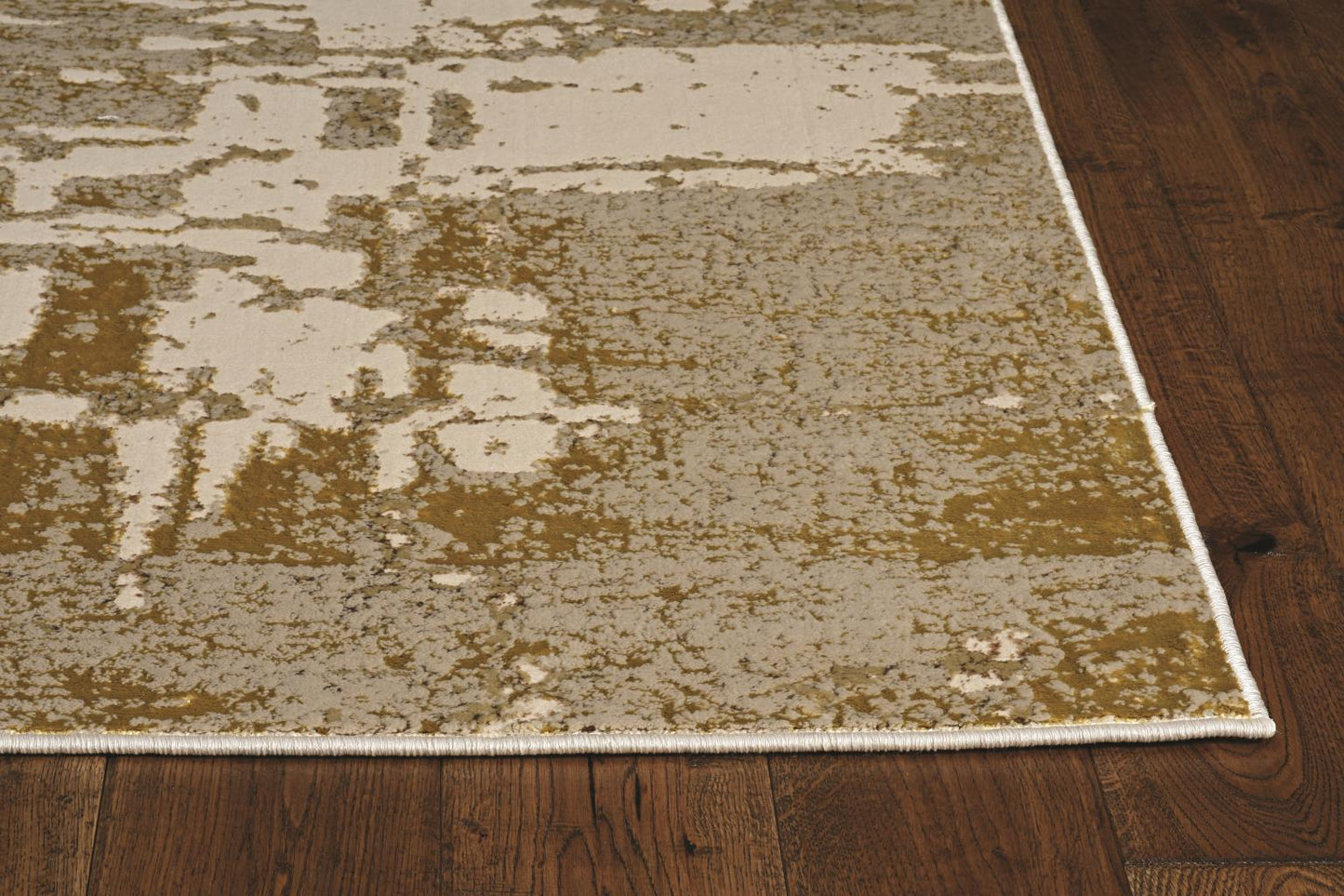 Kas Luna 7132 Ivory Gold Transitional Machine Woven Rug