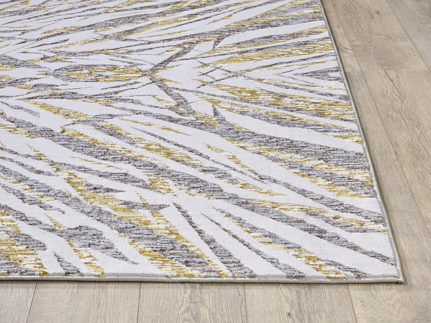 Kas Luna 7146 Ivory Gold Transitional Machine Woven Rug