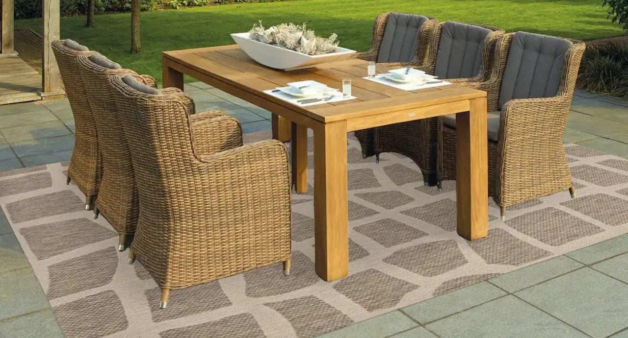Kas Provo 5768 Ivory Grey Indoor/Outdoor Machine Woven Rug
