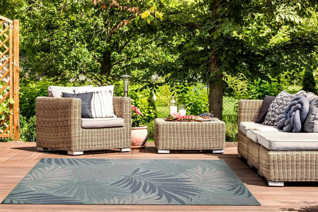 Kas Provo 5788 Aqua Indoor/Outdoor Machine Woven Rug