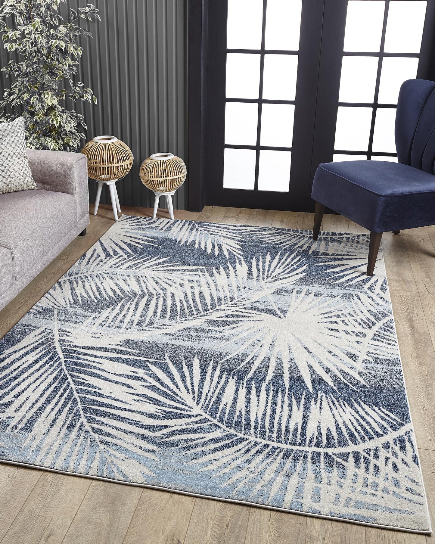 Kas Stella 6276 Blue Transitional Machine Woven Rug