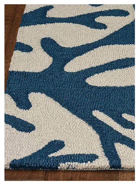 KAS Sonesta 2037 Ivory Blue Coastal Tufted Rug - Rugs - KAS - Atlanta Designer Rugs
