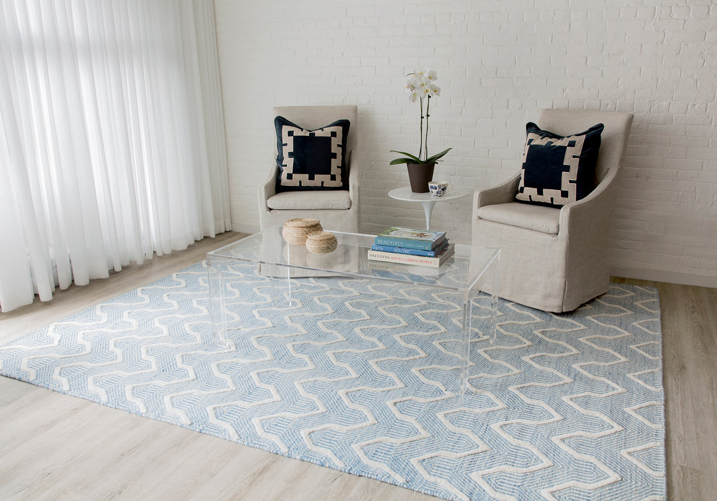 Erin Gates Langdon Blue Contemporary