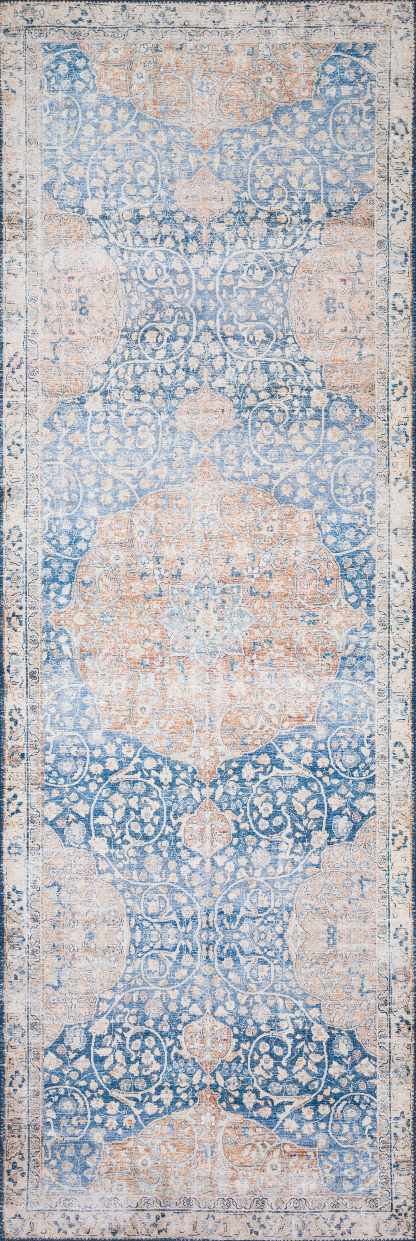 Loloi Layla Blue Tangerine Traditional