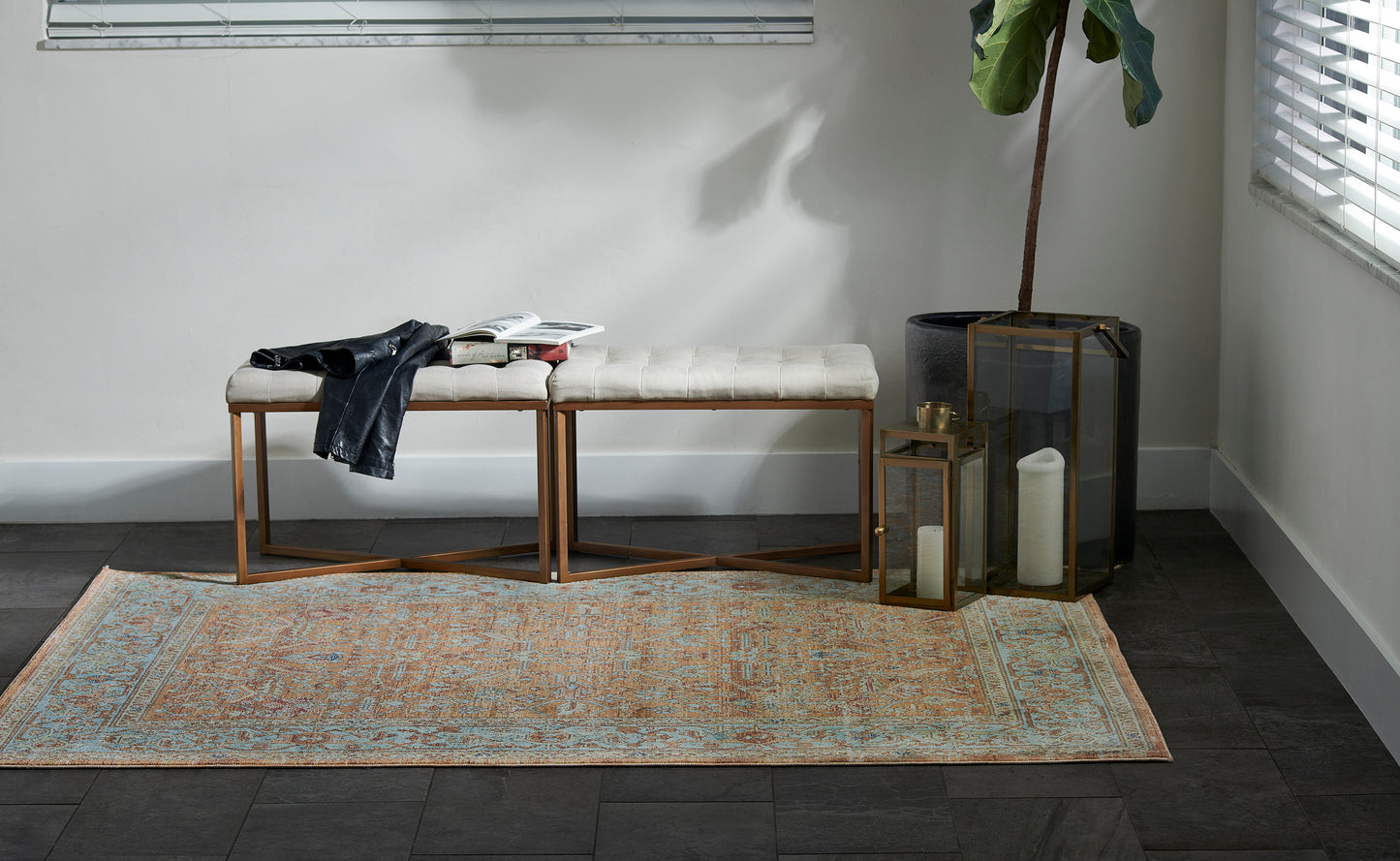 Momeni Lillihan Orange Traditional